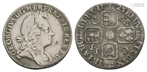 George I - 1723 SSC - Sixpence