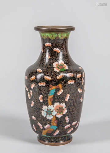 Chinese Export Cloisonne Cabinet Vase