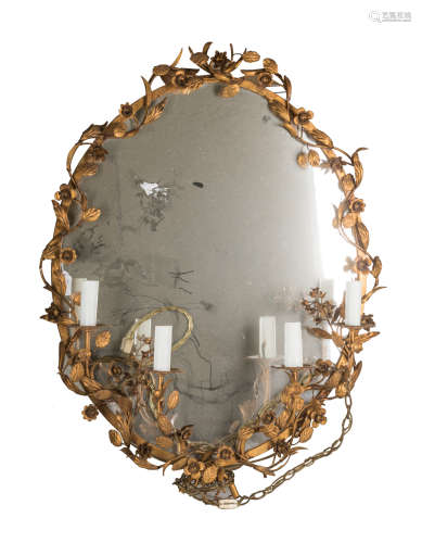 Collectible Rococo Type Gilt Mirror
