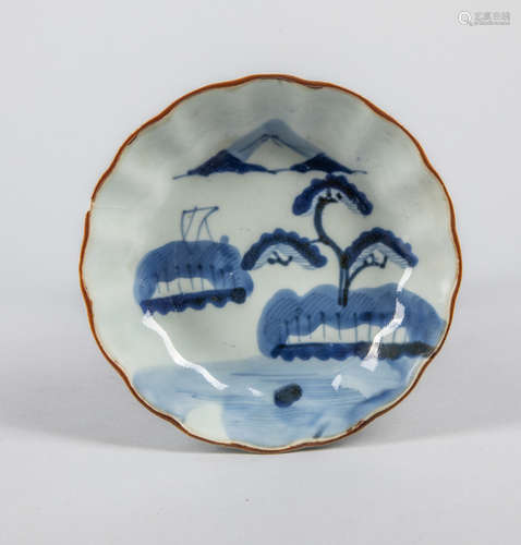 Fine Asian Blue & White Porcelain Washer