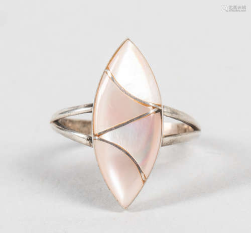 Art Marquise Shell Mother Of Pearl Ring