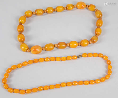 Group of Amber Like Necklace