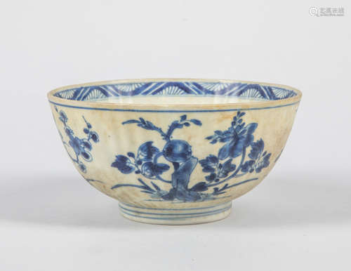 Chinese Old Blue & White Porcelain Bowl