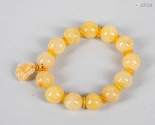 Chinese Export Gold Crystal Prayer Beads