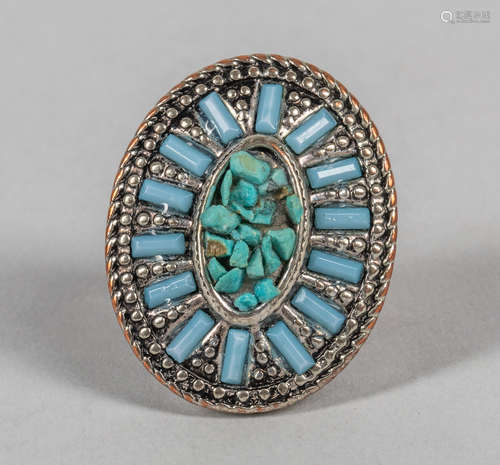 Large Navajo Turquoise Ring