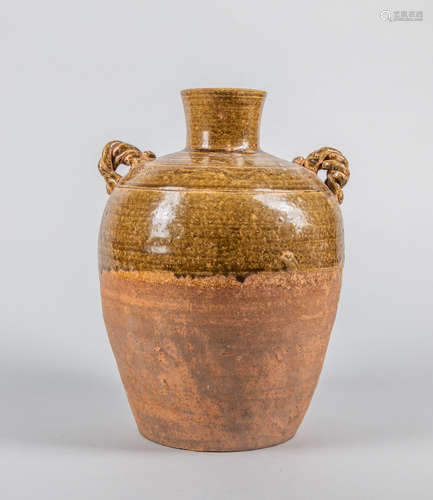 Chinese Glazed Pottery Jar