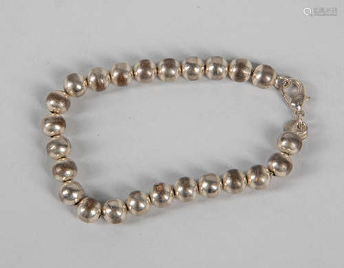 Hollow Sterling Silver Beads Bracelet