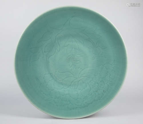 Collectible Large Japanese Taisho Celadon Plates