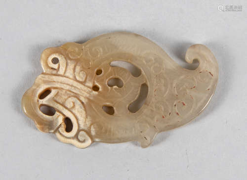 Chinese Carved Jade Toggle