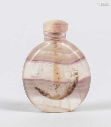 Chinese Carved Quartz Snuff Bottle