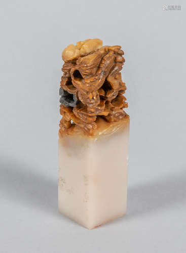 Chinese Carved Shoushan Stone Seal