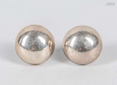 A Pair Of Sterling Silver Earrings