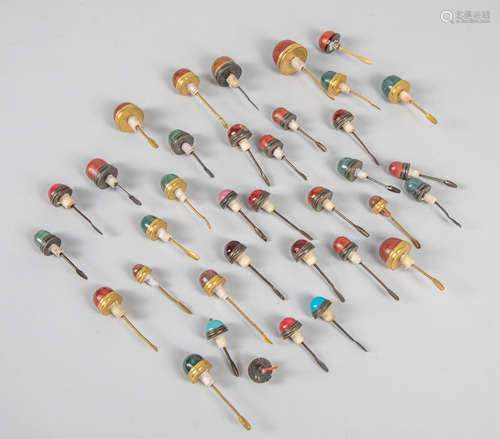 Collection of Chinese Snuff Bottle Stoppers