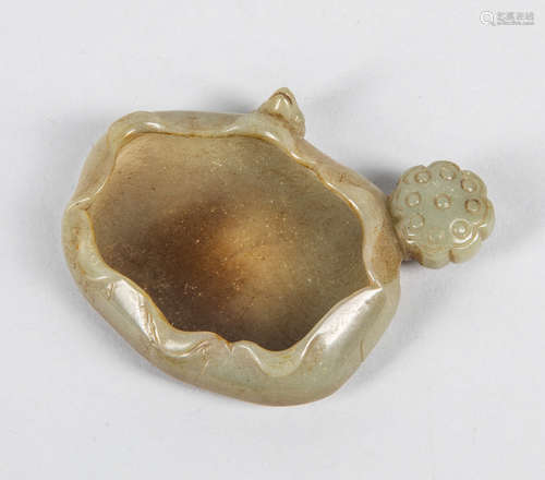 Chinese Old Carved Jade Washer