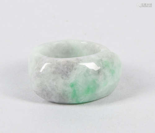 Chinese Carved Jade Jadeite Ring