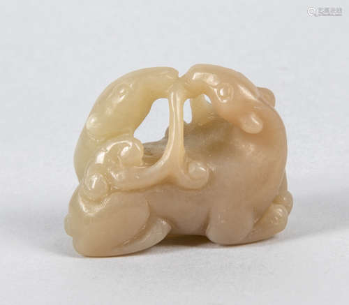 Chinese Carved Jade Toggle