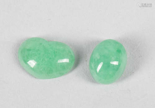 Group of Chinese Apple Green Color Jade Jadeite Stone