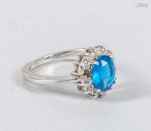 Collectible Silver & Sapphire Ring