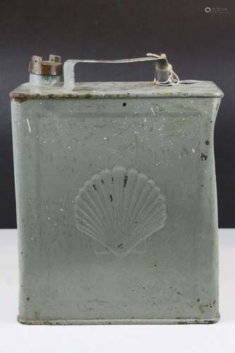 Vintage Shell Petroleum 2 Gallon Petrol Can, 32cms high