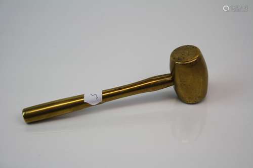 An antique small bronze gavel