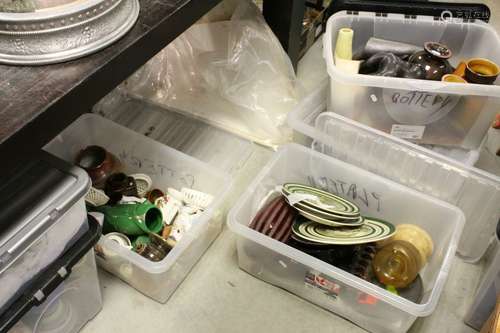 Six Tubs of Mixed Ceramics and Glassware