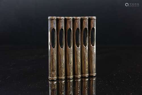 1920's Silver Cigarette Holder in the form of a Cartridge Magazine, 7cms high, Birmingham 1921