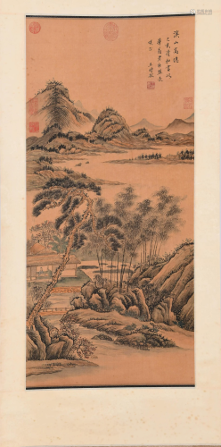 A CHINESE L&SCAPE PAINTING