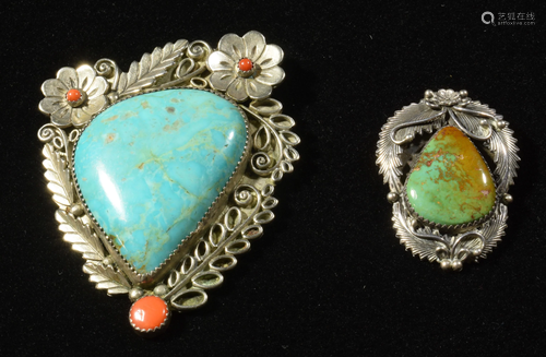 2 Navajo Brooches inc. Peterson Johnson