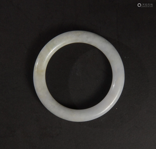 Chinese Jadeite Bangle, 19th Century