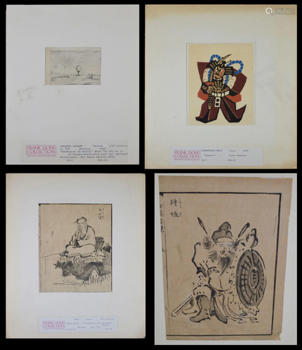 Japanese Woodblock, Jacques Callot Intaglio Prints