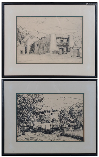 2 Carl von Hassler, Signed Stone Lithographs