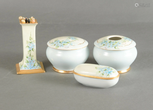 4 MZ Porcelain Hatpin Holder and Dresser Accessories