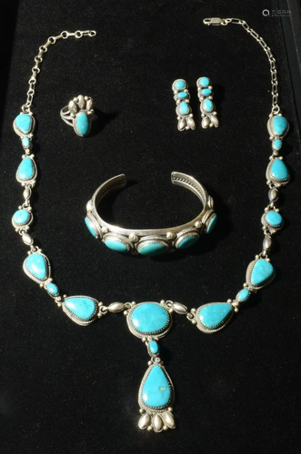 Running Bear Shops Navajo Five Piece Jewelry Set