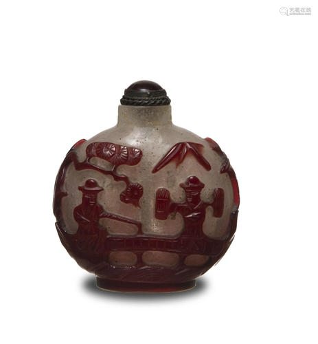 Chinese Peking Glass Snuff Bottle, 18-19th Century