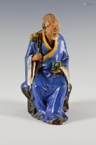 Shiwan Statue of Shou, Early 20th Century