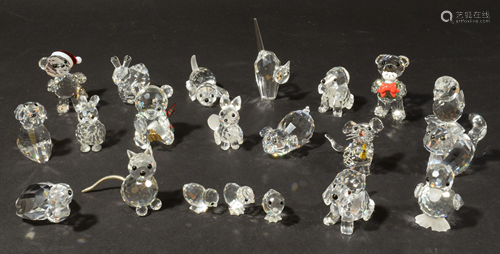 19 Boxed Swarovski Miniature Animal Figures