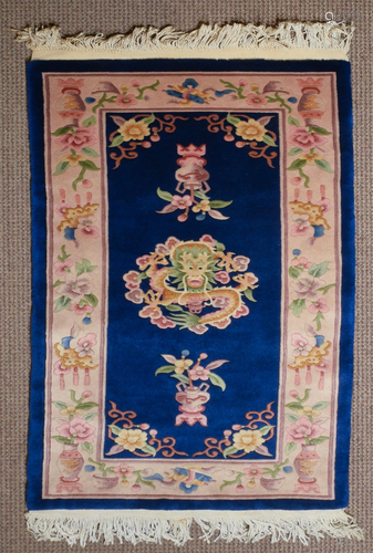 Chinese Dragon Rug, 20th Century