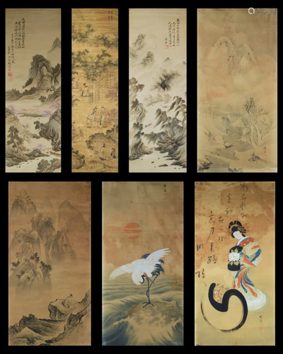 Group of 7 Chinese Paintings