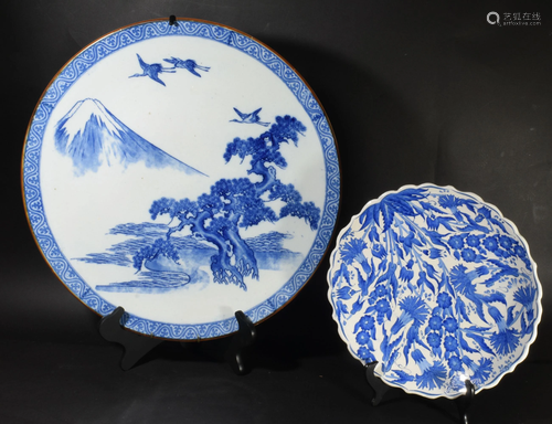 Japanese Charger and Turkish Dish 18-19th Century