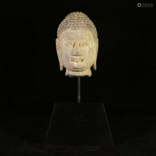 Stone carving Guanyin Buddha head