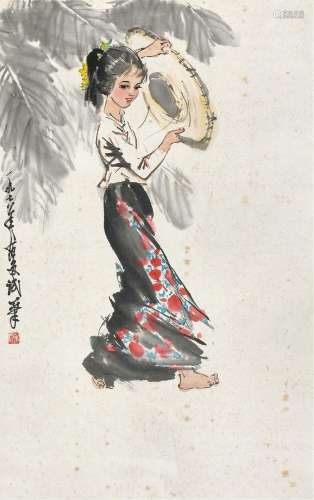 姚有多(1937-2001) 蕉阴少女
