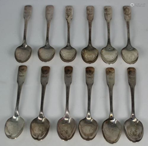 (12) American Bicentennial Souvenir Spoons