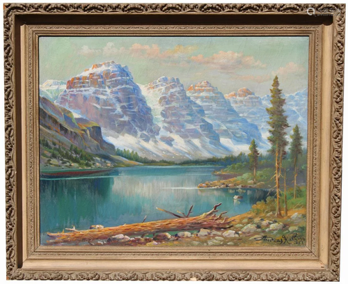 Andreas Roth (1871 - 1949) Canadian Rockies