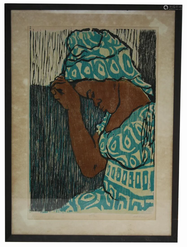 Magda, Woodblock Print 4/20 