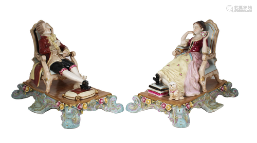 (2) Sevres Porcelain Classical Figures