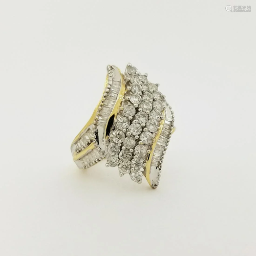 10K Gold & Diamond Cluster Ring