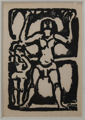 Georges Rouault (French, 1878-1951) Woodblock