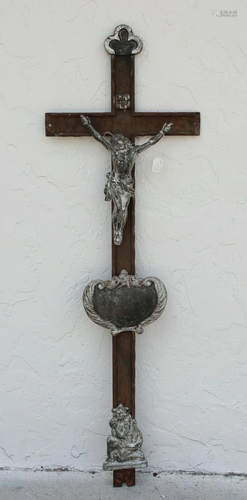 19th C. French Cross Grave Marker