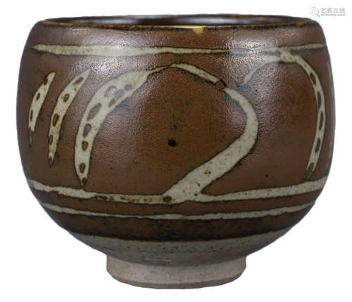 A Studio Pottery Jar, St. Ives, Bernard Leach with Gold Kintsugi Repair