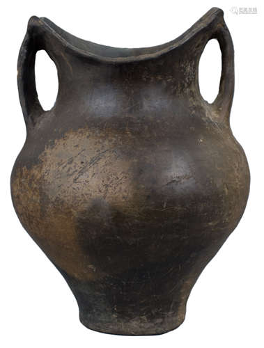 A Rare Chinese Neolithic Black Pottery Jar – Siwa Culture